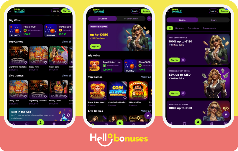 Spinmama Casino - Twoja Droga do Wygranych!